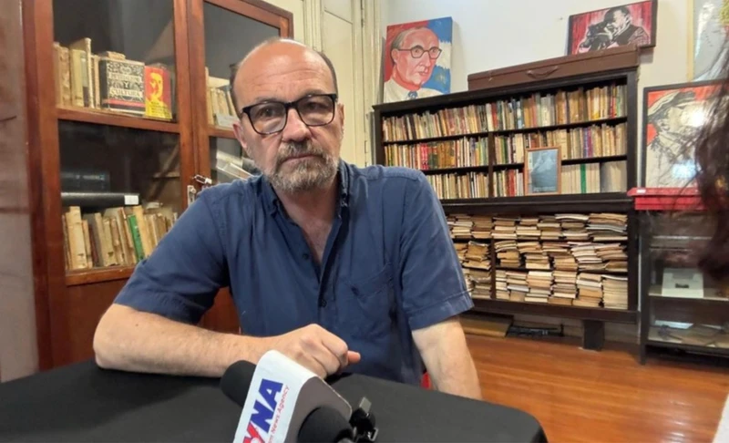 Marcelo Rodríguez, jefe de Relaciones Internacionales del Comité Central del Partido Comunista de Argentina. (Foto: VNA)