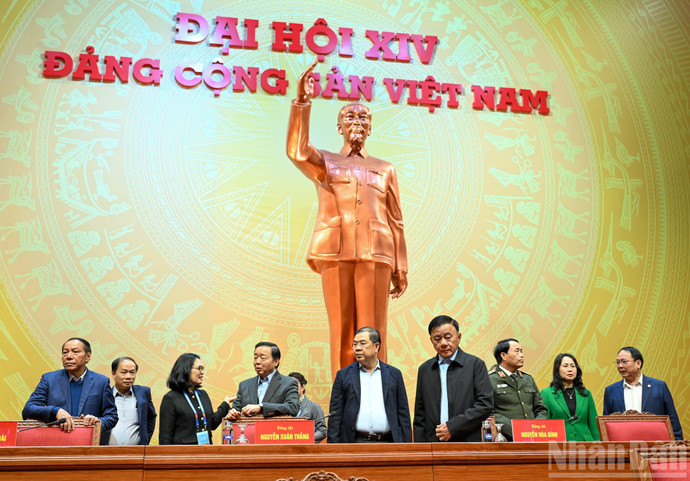 Los delegados en el acto.